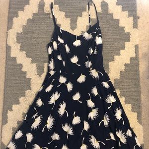 Navy blue dandelion dress